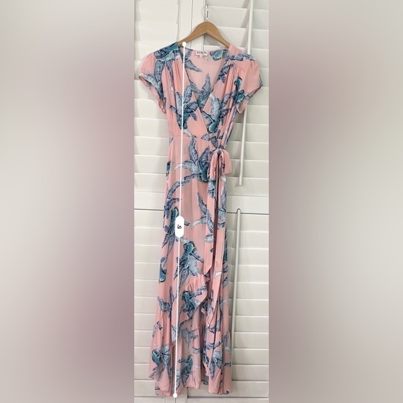 Anthropologie XIX Palm Tulum Wrap Dress - Picture 11 of 11